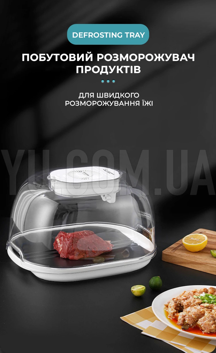 Бытовой размораживатель продуктов, лоток для разморозки, кухонный аппарат для быстрого размораживания еды [39]